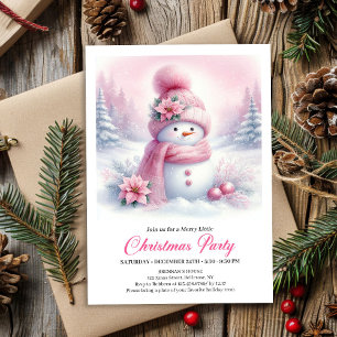 Invitation de Noël pour enfants au bonhomme de nei