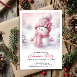 Invitation de Noël pour enfants au bonhomme de nei