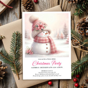 Invitation de Noël pour enfants au bonhomme de nei