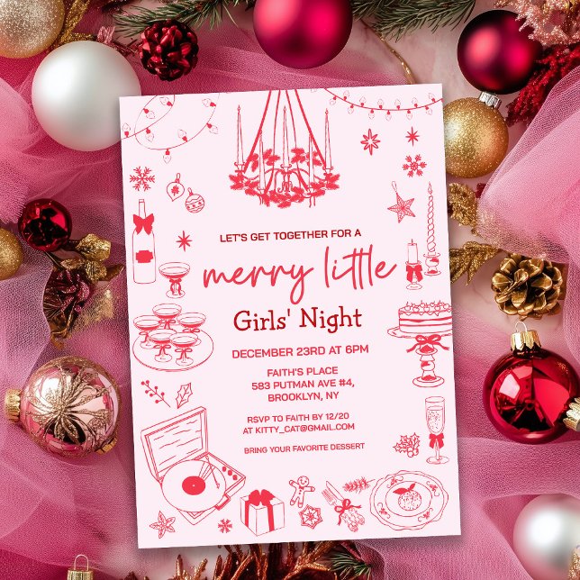 Invitation de Noël pour une joyeuse petite fête (Créateur téléchargé)