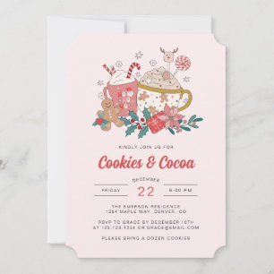 Invitation de Noël Rétro