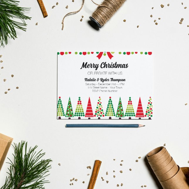 Invitation de Noël rétro (Créateur téléchargé)