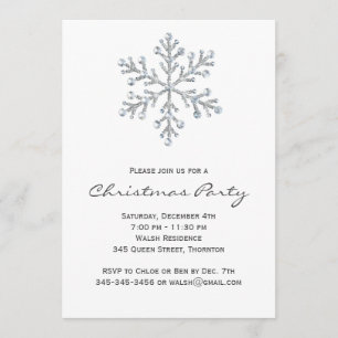 Invitation de Noël simple et élégante