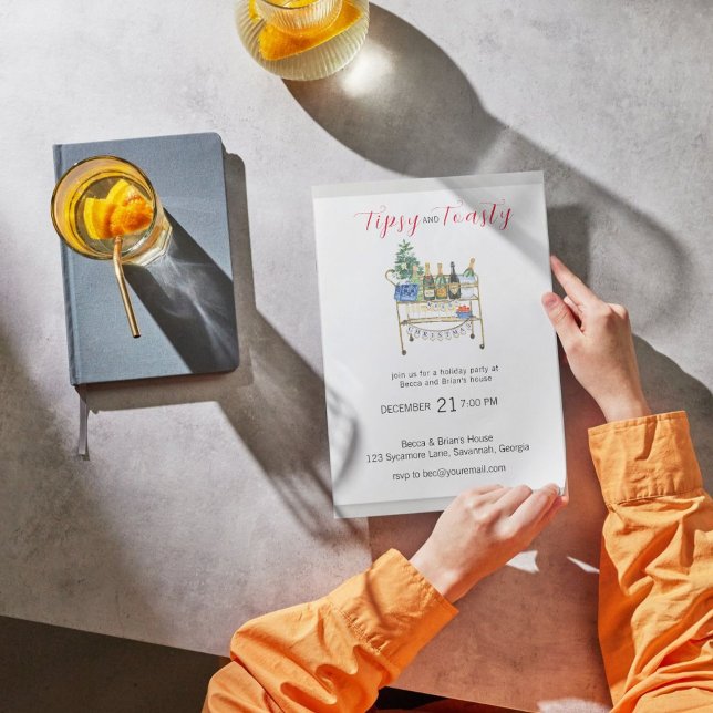 Invitation de Noël Tipsy & Toasty (Créateur téléchargé)