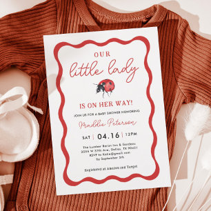 Invitation de notre petite fille de coccinelle Bab