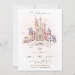 Invitation de notre petite princesse Fairytale