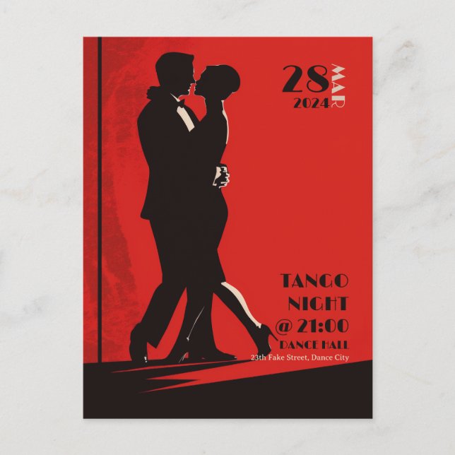 Invitation de nuit Tango (Devant)