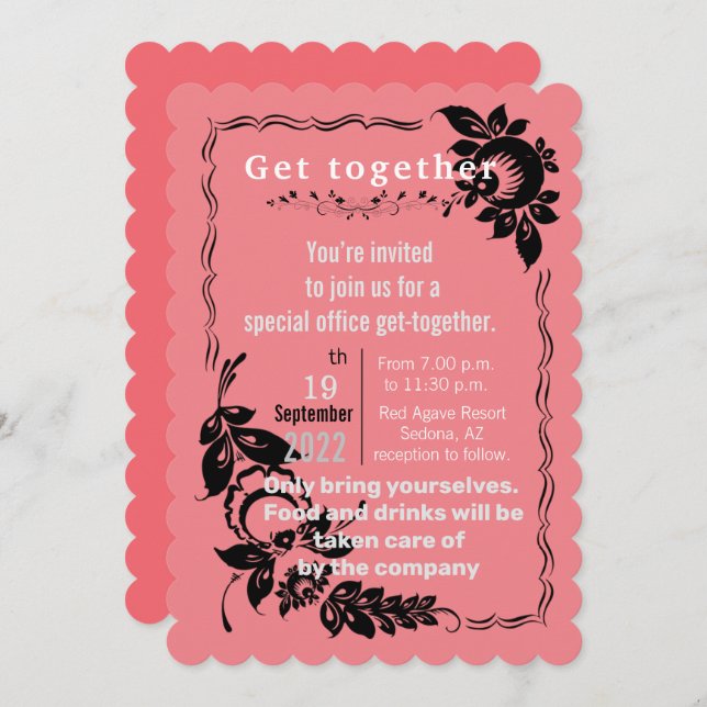 Invitation de Office Get Together (Devant / Derrière)