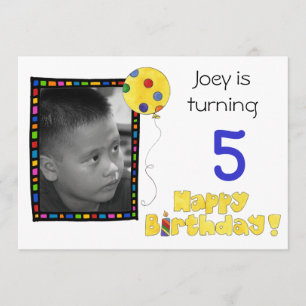 Invitation de partie d'anniversaire de enfant