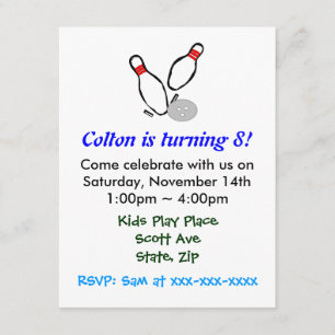 Invitation de partie d'anniversaire de enfant de