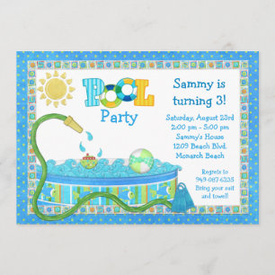 Invitation de partie d'anniversaire de enfant de