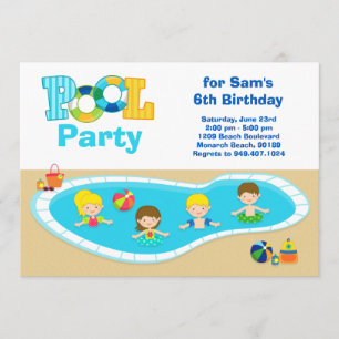 Invitation de partie d'anniversaire de enfant de