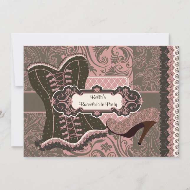 Invitation de partie de Bachelorette (Devant)