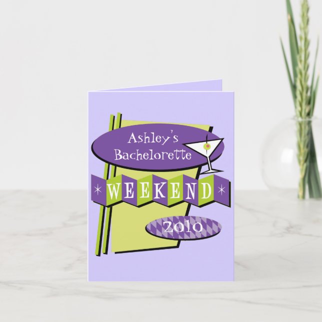 Invitation de partie de Bachelorette (Devant)
