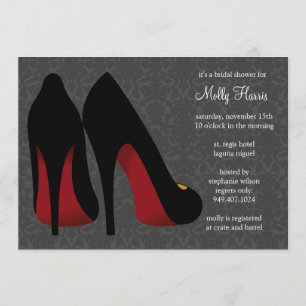 Invitation de partie de Bachelorette de damassé