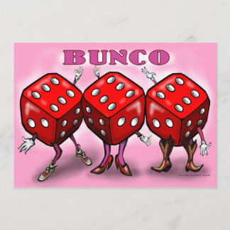 Invitation de partie de Bunco
