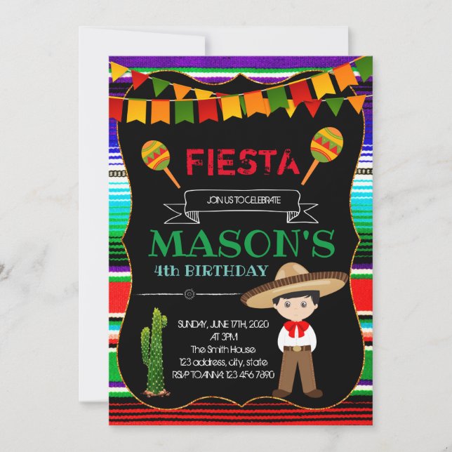 Invitation de partie de Charro (Devant)