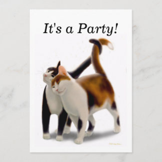 Invitation de partie de chats de meilleurs amis