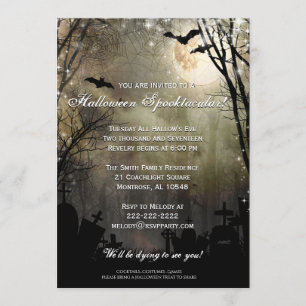 Invitation de partie de cimetière de Pleine lune
