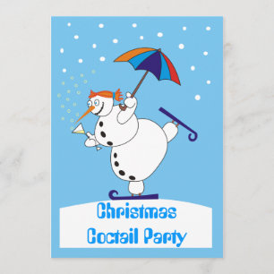 Invitation de partie de Coctail de Noël