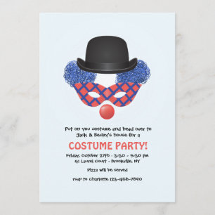 Invitation de partie de costume