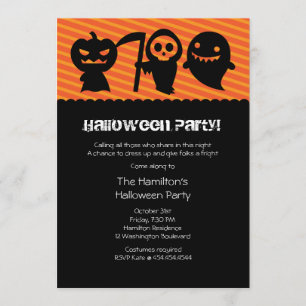 Invitation de partie de costume de Halloween