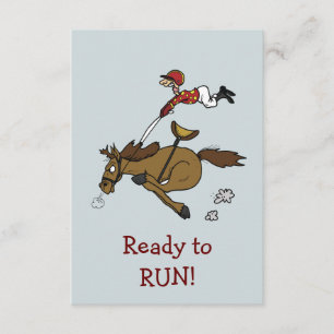 Invitation de partie de course de cheval de Triple