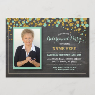 Invitation de partie de craie de menthe de photo