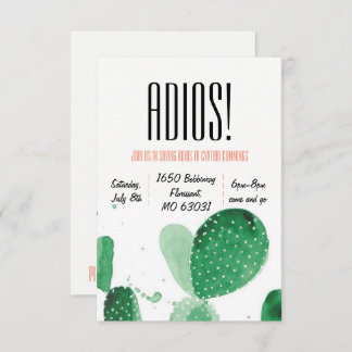 Invitation de partie de départ