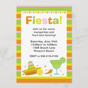 Invitation de partie de fiesta