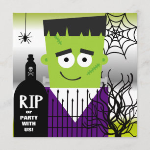 Invitation de partie de Frankenstein Halloween
