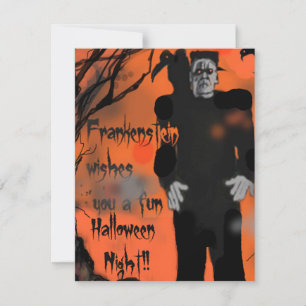 Invitation de partie de Frankenstein Halloween