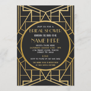 invitation de partie de Gatsby de Fête de la
