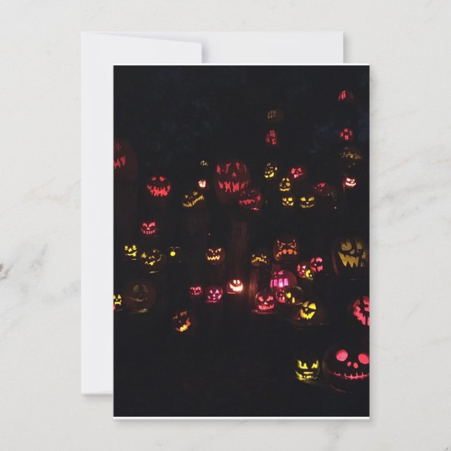 Invitation de partie de Halloween (Devant)