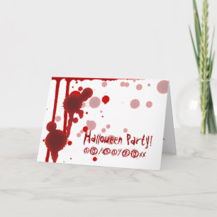 Invitation de partie de Halloween d'assassin en