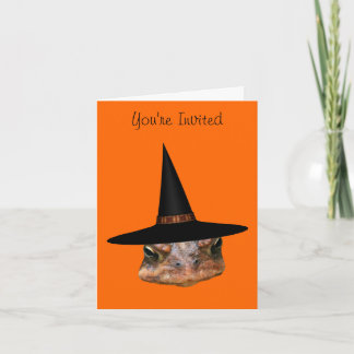 Invitation de partie de Halloween de casquette de
