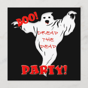 Invitation de partie de Halloween de fantôme