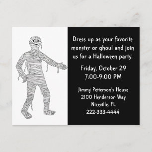Invitation de partie de Halloween de maman