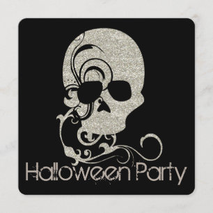 Invitation de partie de Halloween de regard de