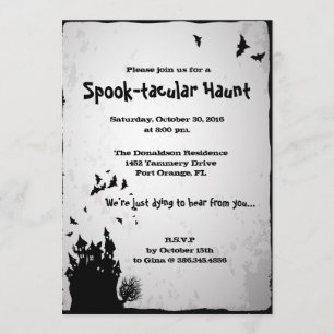 Invitation de partie de Halloween de retraite de