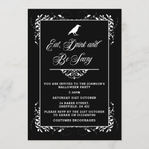 Invitation de partie de Halloween - invitation