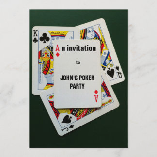 Invitation de partie de jeu de carte