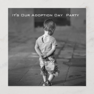 invitation de partie de jour d'adoption
