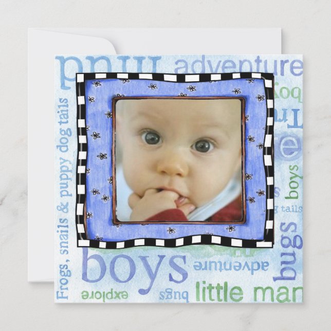 invitation de partie de jour d'adoption (Devant)