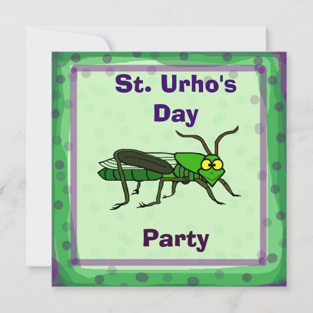 Invitation de partie de jour de St Urho avec la (Devant)