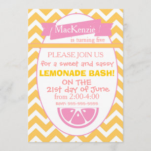 Invitation de partie de limonade