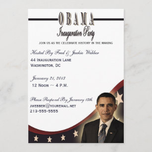 Invitation de partie de l'inauguration 2013