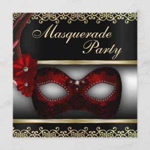 Invitation de partie de mascarade