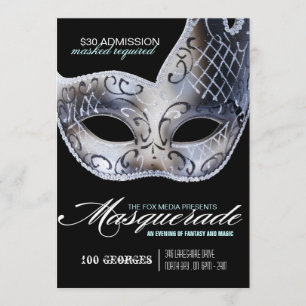 Invitation de partie de mascarade