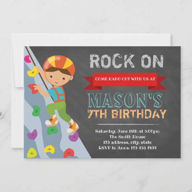 Invitation de partie de montée (Devant)